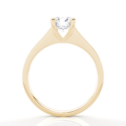 Yellow Gold Side Stone Diamond Rings