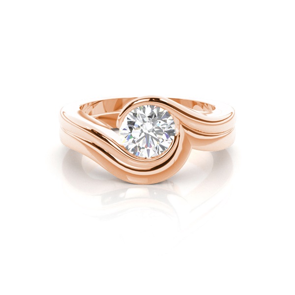 White Gold Bridal Set Diamond Engagement Ring