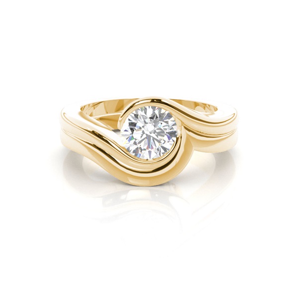 White Gold Bridal Set Diamond Engagement Ring