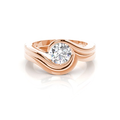 Rose Gold Diamond Engagement Rings