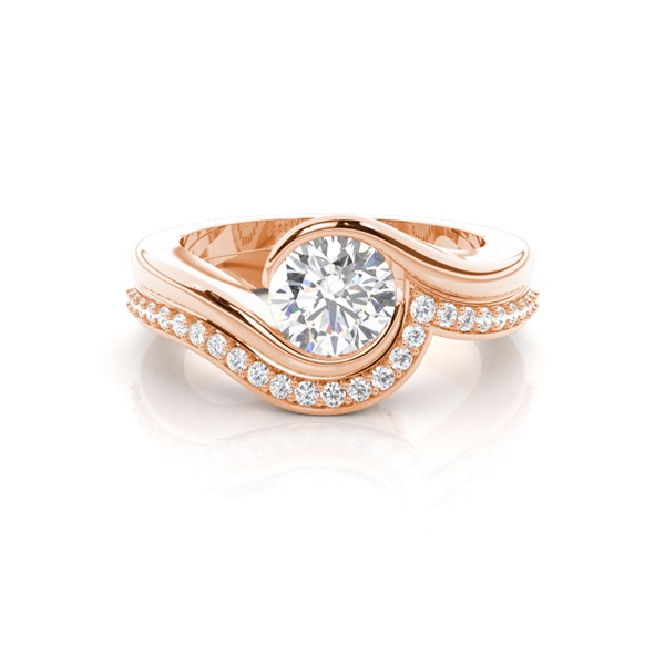 White Gold Bridal Set Diamond Engagement Ring