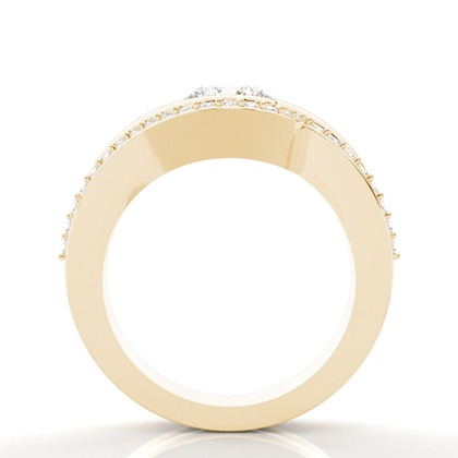 Yellow Gold Bridal Set Diamond Engagement Rings