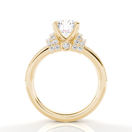 Yellow Gold Bridal Set Diamond Engagement Rings