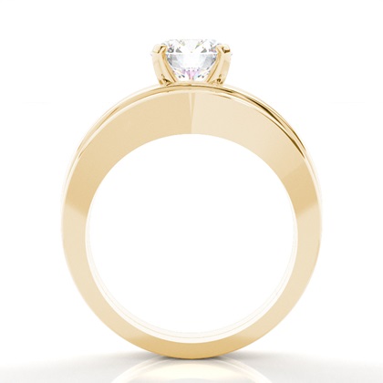 Gelbgold Ringsets Verlobungsringe