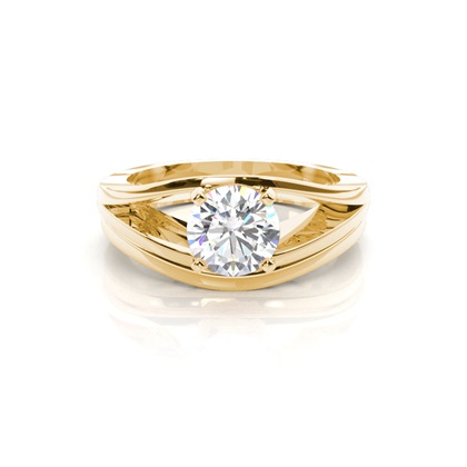 Yellow Gold Bridal Set Diamond Engagement Rings