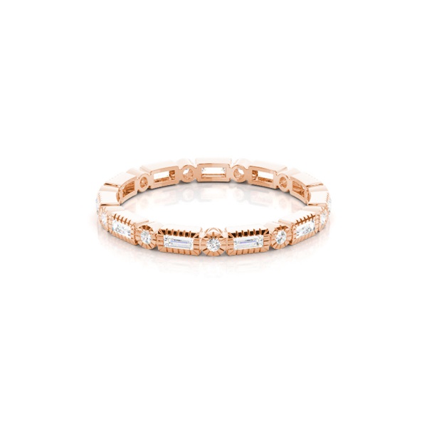 2.10mm Full Bezel Setting Full Eternity Diamond Ring