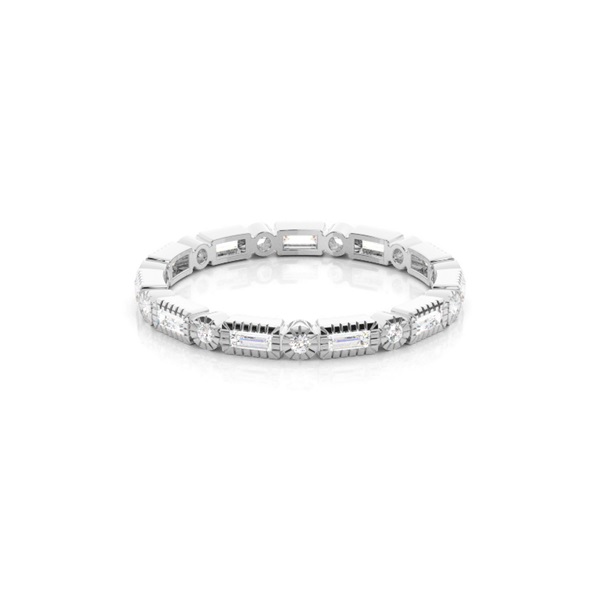 2.10mm Full Bezel Setting Full Eternity Diamond Ring