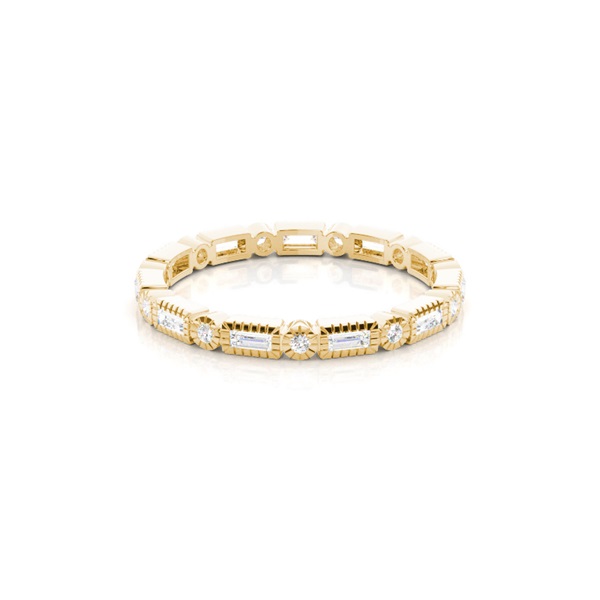 2.10mm Full Bezel Setting Full Eternity Diamond Ring