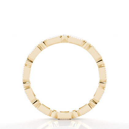 Full Eternity Yellow Gold Diamond Rings