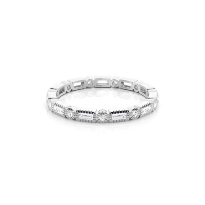 2.10mm Full Bezel Setting Full Eternity Diamond Ring