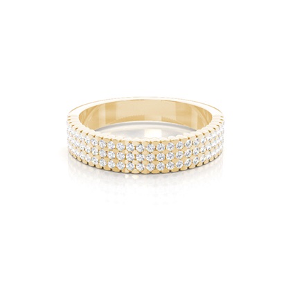 Yellow Gold Eternity Diamond Rings