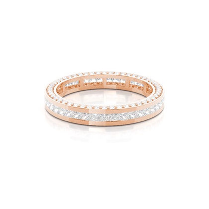 Rose Gold Eternity Diamond Rings