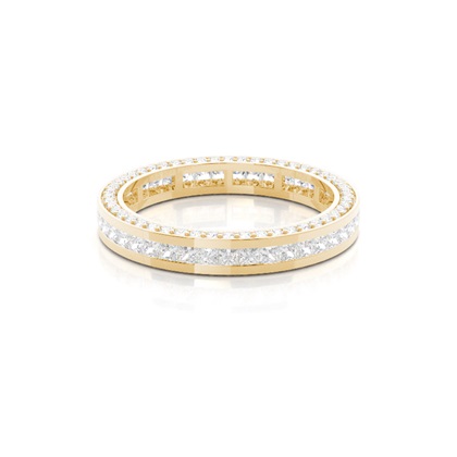 Yellow Gold Eternity Diamond Rings