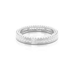 Halb Eternity Diamant Ring in einer Krappenfassung