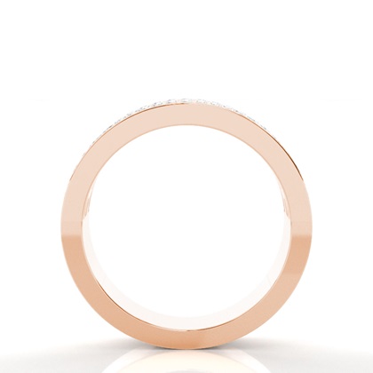 Rose Gold Half Eternity Diamond Rings