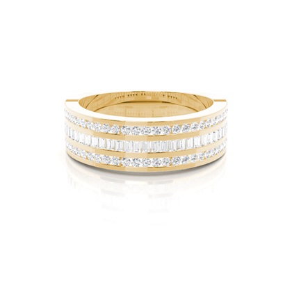 Yellow Gold Eternity Diamond Rings