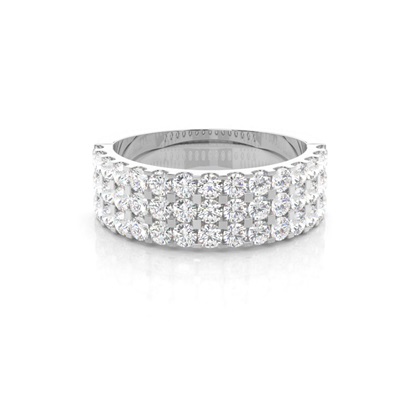 1.40ct. 4 Prong Setting Half Eternity Diamond Ring