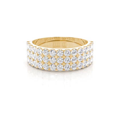 Yellow Gold Eternity Diamond Rings