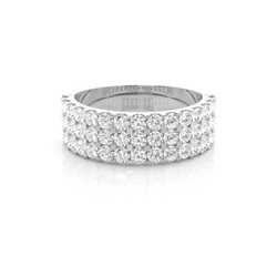 1.40ct. 4 Prong Setting Half Eternity Diamond Ring