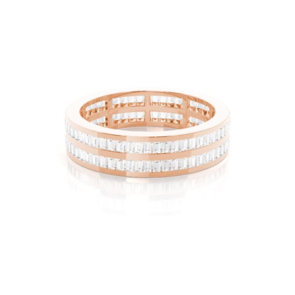 Baguette Anniversary Diamond Rings