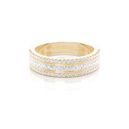 Yellow Gold Eternity Diamond Rings