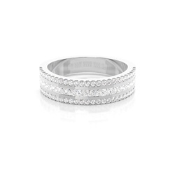 Channel Pave Setting Half Eternity Diamond Ring