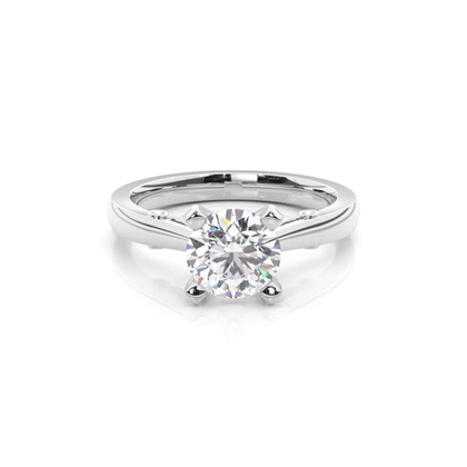 Platinum Solitaire Diamond Engagement Rings