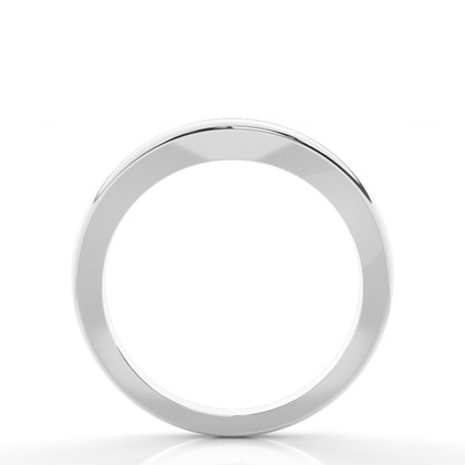 1.70mm Slight Comfort Profile Plain Shaped Wedding Band