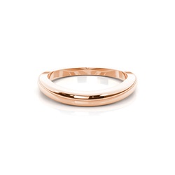 1.70mm Slight Comfort Profile Plain Shaped Wedding Band