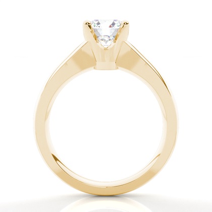 Yellow Gold Solitaire Diamond Rings
