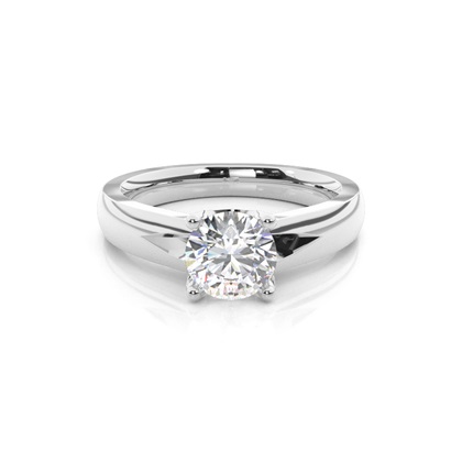 Platinum Solitaire Diamond Engagement Rings