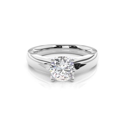 Diamant Verlobungsring in einer Krappenfassung