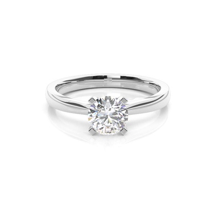 Platinum Solitaire Diamond Engagement Rings