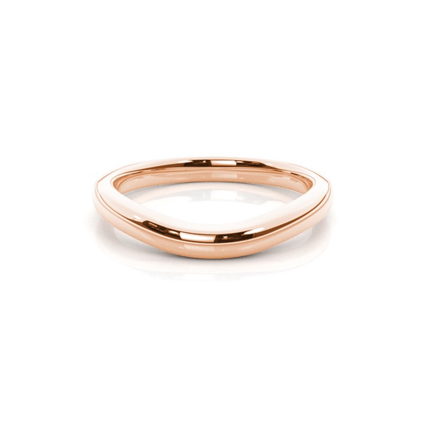 Slight Comfort Fit Plain Shaped Wedding Band