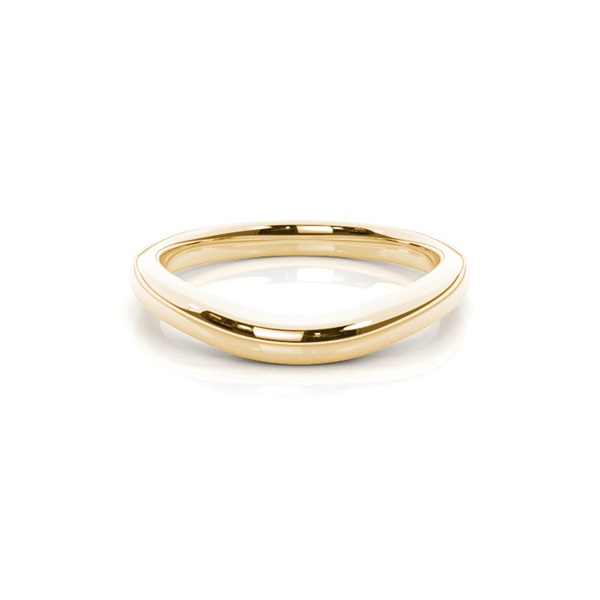 Slight Comfort Fit Plain Shaped Wedding Band