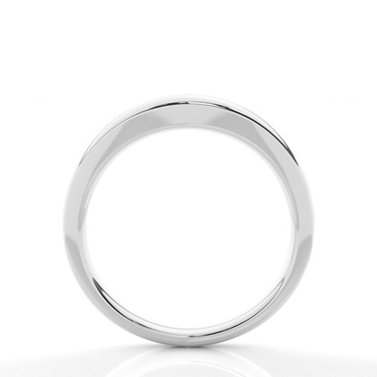 Slight Comfort Fit Plain Shaped Wedding Band