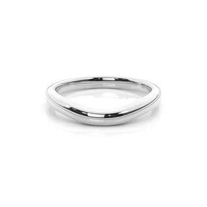 Slight Comfort Fit Plain Shaped Wedding Band