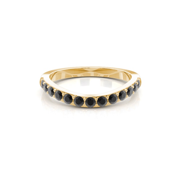 Schwarzes rautenförmiges Damenstirnband mit Komfortpassform