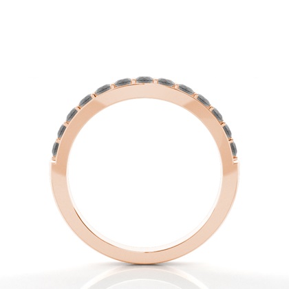 Schwarzes rautenförmiges Damenstirnband mit Komfortpassform