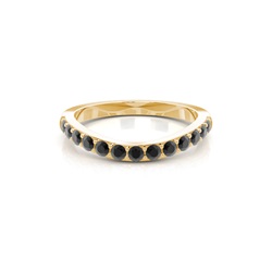 Comfort Fit Black Diamond Women's Shaped Band