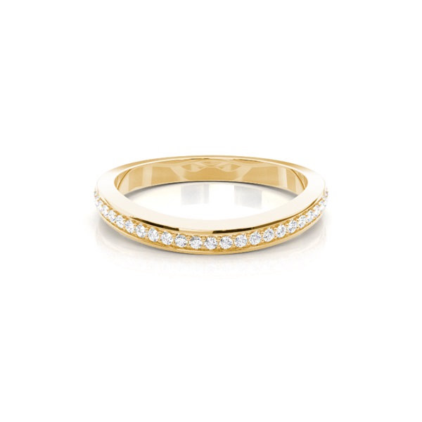 Schlichter Trauring mit einem comfort