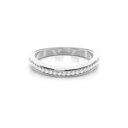 Women's White Gold Shaped Wedding Rings