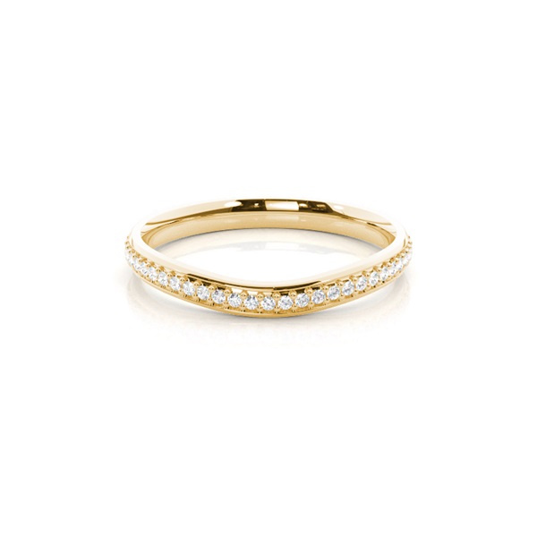 1.90mm Studded Slight Comfort Fit Diamond Shaped Band