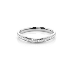 1.90mm Studded Slight Comfort Fit Diamond Shaped Band
