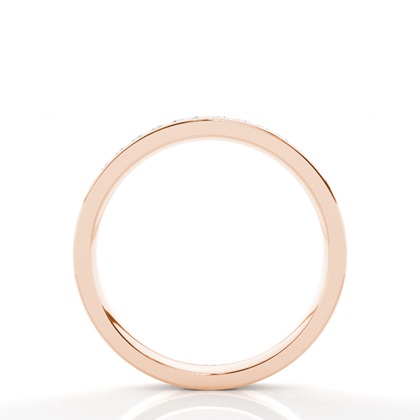 Rose Gold Half Eternity Diamond Rings