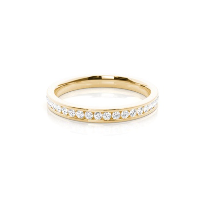 Yellow Gold Eternity Diamond Rings