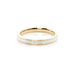Channel Setting Half Eternity Diamond Ring