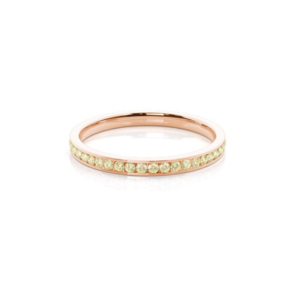 Rose Gold Half Eternity Diamond Rings