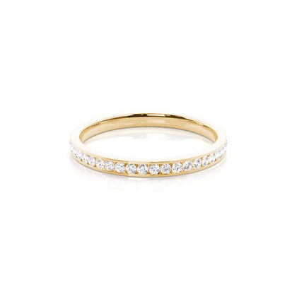 Yellow Gold Eternity Diamond Rings