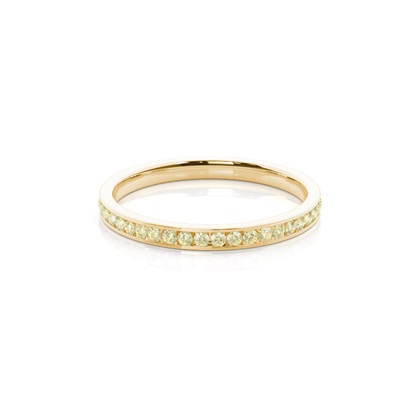 Yellow Gold Eternity Diamond Rings